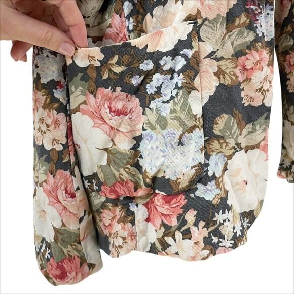 ARITZIA Talula Kent Open Blazer Soft Floral Pink/Cream/Gray Size 0 - Picture 4 of 9